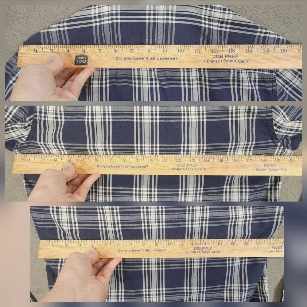 American Rag Cie‎ Button Up Shirts S Men Lot 2 Plaid Blue Black Cowboy Western